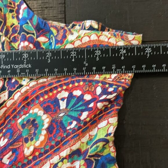 Lands End 100% Linen Colorful Pattern Sleeveless Pockets Dress Plus 26W​​​ - Picture 11 of 13